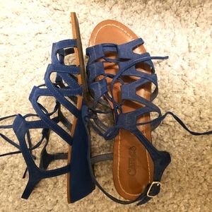 Carlos Santana lace up sandals